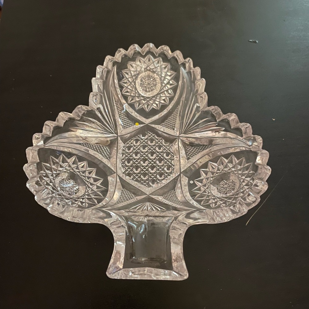 Vintage Cut glass Nut/candy Dish